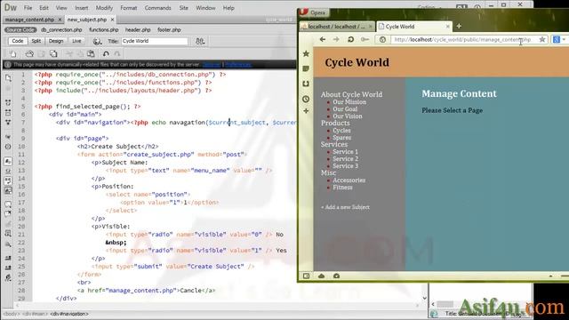 CMS Site using php and mysql Bangla 16 Creating new subject form смотреть онлайн