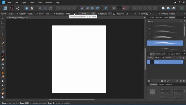 Sketching in Affinity Designer | Pixel Persona Basics смотреть онлайн
