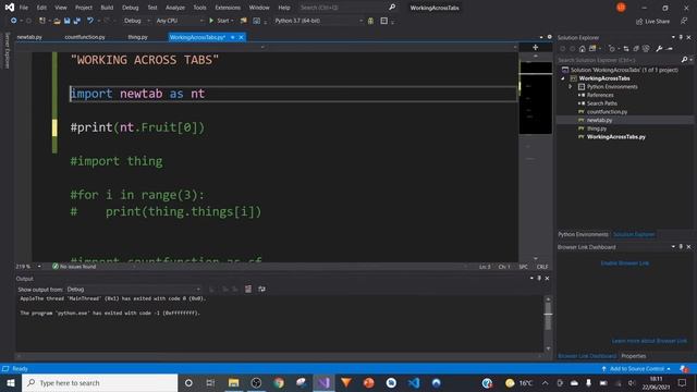Working Across Tabs In Python смотреть онлайн