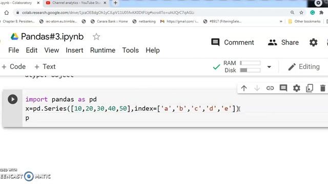 Python | Pandas | Tutorial #3 | Data Series from List | List | Series | in Tamil смотреть онлайн