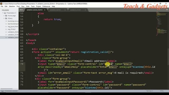 Bootstrap From Validation In Jquery With Bangla Tutorial || Web Design || Part 1 || Teach & Gadgets смотреть онлайн