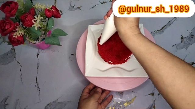 Бенто торт. Красный бархат в стиле Бенто торт. Қазақша рецепт. Мини тортик. смотреть онлайн