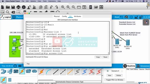 Networking Tutorial with Cisco CCNA 200-301 - 91 - Standard Access List- Configure named access lis смотреть онлайн