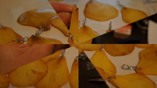 Украшение из Лепестков роз и эпоксидная смола смотреть онлайн