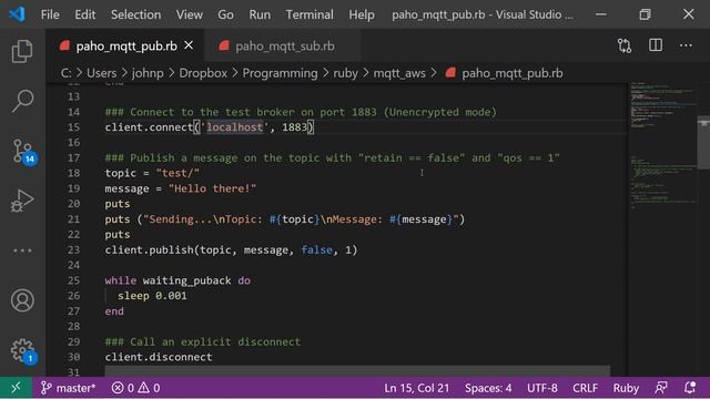 Introduction to MQTT Part 1. (The Eclipse Paho Project's Ruby API and Mosquitto) смотреть онлайн