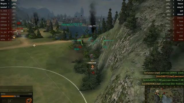 WОT (World of Tanks) Ласвиль Löwe (взвод) смотреть онлайн