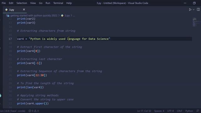 Strings in Python смотреть онлайн