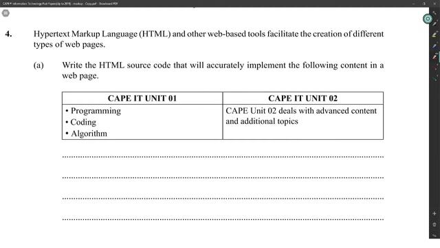 CAPE IT Unit 2 Paper 2 - 2015 Module 2 смотреть онлайн