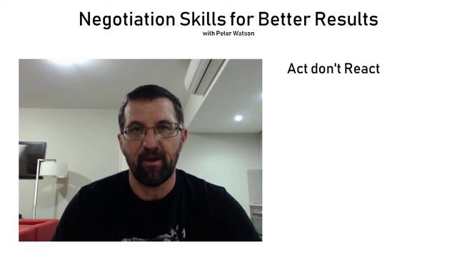 Negotiation Course 07c Act v React смотреть онлайн