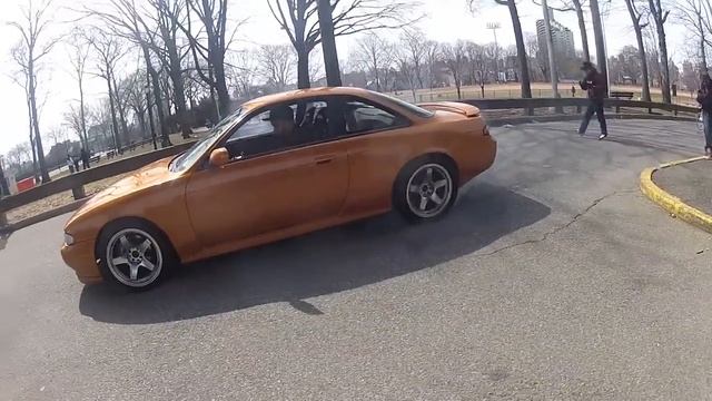 Nissan with corvette motor burnout смотреть онлайн