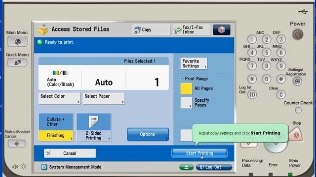 How To Print From USB On Canon Advance Imagerunner