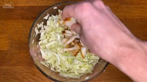 Просто беру сало и готовлю из него быстрый и вкусный салат, когда совсем нет времени