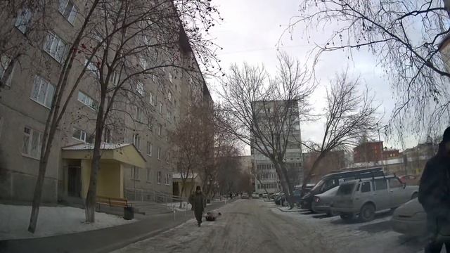 Движение на автомобиле по Тюмени до Логунова/Trip on the Tyumen city streets смотреть онлайн