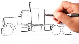 Как нарисовать Машину Оптимуса Прайма | Трансформеры