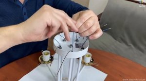 Как собрать потолочный светильник 10968/5 GD+WT ЛасСветас. Инструкция по сборке.