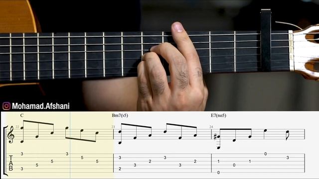Moon River guitar tutorial смотреть онлайн