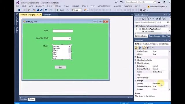 Birthday alert program in vb.net смотреть онлайн