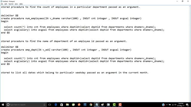 Stored Procedures in mysql part-2 смотреть онлайн
