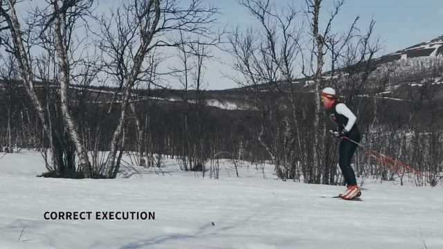 Tutorial: double poling skiing in uphill terrain. смотреть онлайн