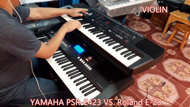 YAMAHA PSR-E423 VS. Roland E-28 смотреть онлайн