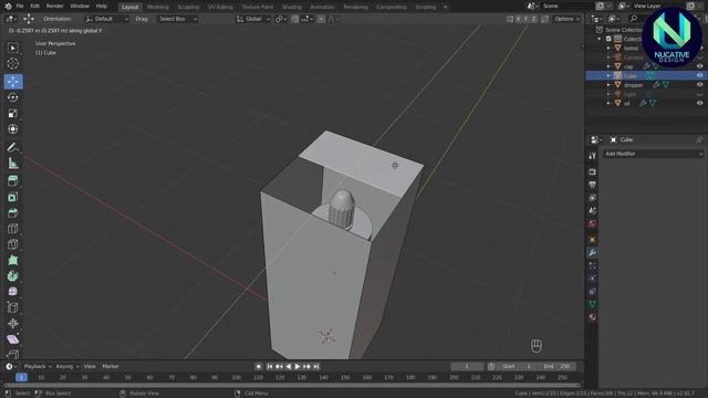 3d cosmetics mockup modeling in blender 2.8 | 3d Product packaging tutorial смотреть онлайн