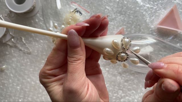 Свадебные бокалы 🥂🍾. DIY Wedding Accessories 🥂🍾