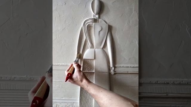 Процесс создания панно из гипса