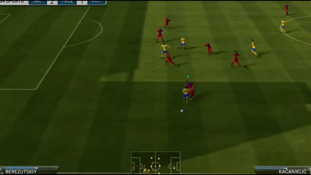 Отборочный матч.Евро в FIFA 14 [2] Россия-Швеция. смотреть онлайн