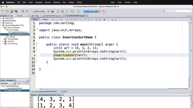 OMG! Just The Code - Insertion Sort in Java смотреть онлайн