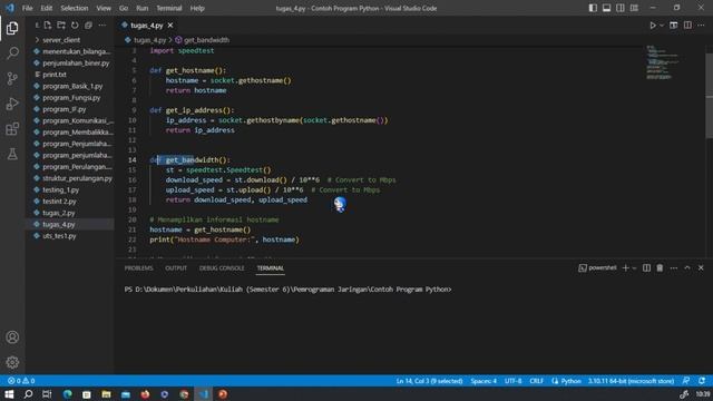 Program Python || Mendeteksi Bandwith Jaringan смотреть онлайн