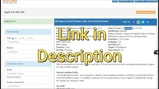 SPM JOBS - DB Engineer-(Stored Procedures, SQL, Java) (Work from Home) смотреть онлайн