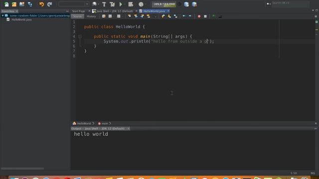 JEP 330: Launch Single Java Source Files смотреть онлайн