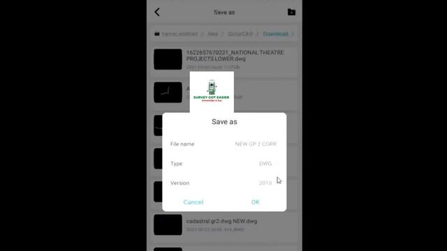 DWG Fastview | How To Convert Autocad File From Higher Version To Lower Version Using Mobile Phone|