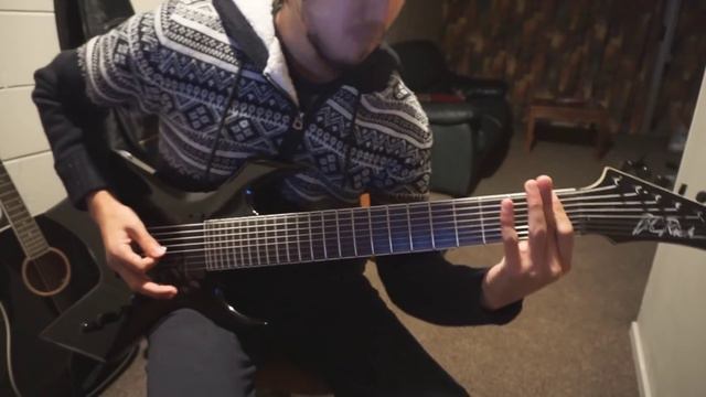 BC Rich Warlock Lucky 8 string guitar short demo (high gain) смотреть онлайн