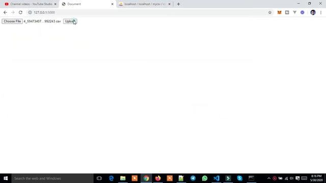 Flask MySQL CSV File Data Upload On Database смотреть онлайн