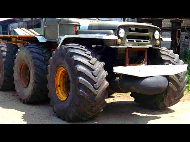 В Хабаровском крае есть МОНСТР на базе "Шишиги" и с колесами от "КИРОВЕЦ" смотреть онлайн