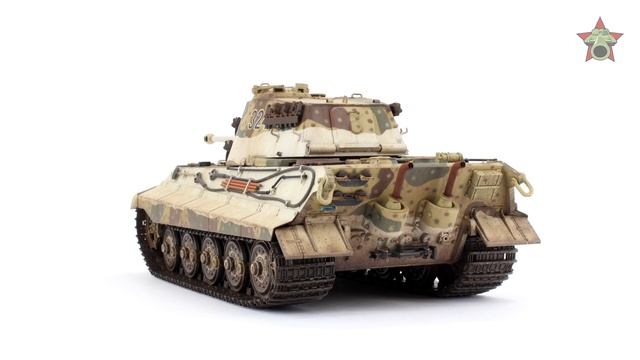 После сборки - King Tiger B немецкий танк, Meng 1/35. Built Model KingTiger Tank Meng Model 1:35