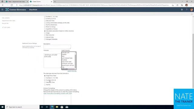 Calculated columns in SharePoint Online lists and libraries смотреть онлайн