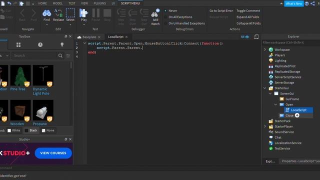 How to make a open & close GUI | Roblox Studio 2020 Easiest method смотреть онлайн