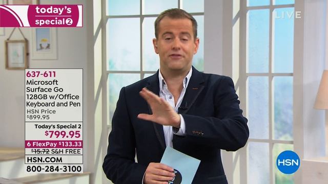 Microsoft Surface Go 10" Intel 128GB 2in1 PC with Keyboa... смотреть онлайн