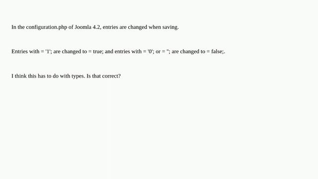 Entry values are changed in configuration.php смотреть онлайн