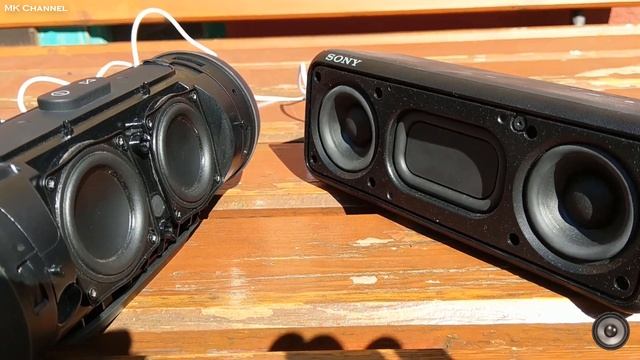 JBL Charge 3 vs. Sony srs-xb3 - Woofer test смотреть онлайн