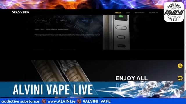 Voopoo Drag X Pro Kit смотреть онлайн