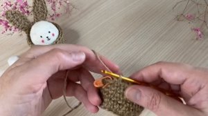 Корзиночка для ПАСХАЛЬНОГО ЯЙЦА из джута.