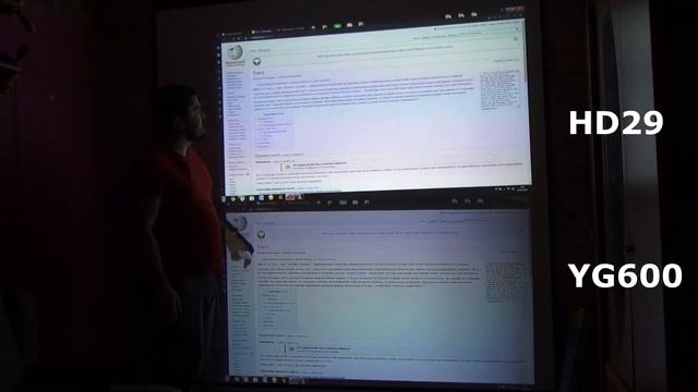 AAO YG600 vs Optoma HD29Darbee (DLP vs 1LCD) (Проектор Projector) смотреть онлайн