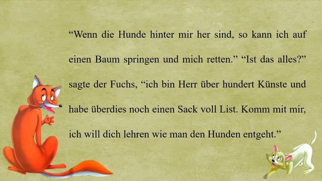 Learn German With Stories | B1-B2 | Deutsch Lernen Mit Geschichten | Der Fuchs Und Die Katze