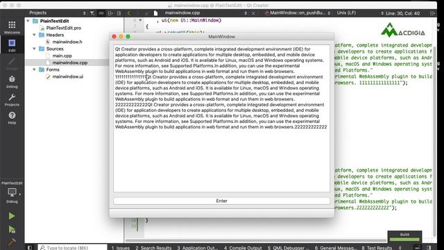 QPlainTextEdit Example (i) | How to use QPlainTextEdit in Qt5 | (Qt C++ Tutorial #30) смотреть онлайн
