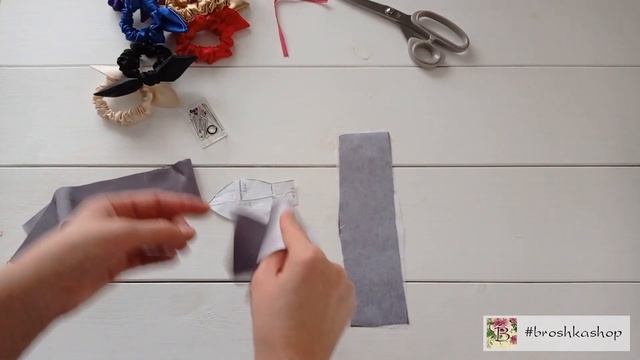 Игривые резинки для волос из ткани своими руками. Выкройка и пошаговая инструкция смотреть онлайн
