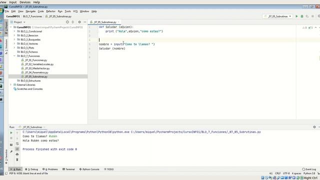 INFO1-Py - 07.05 Subrutinas, funciones que no retornan nada смотреть онлайн
