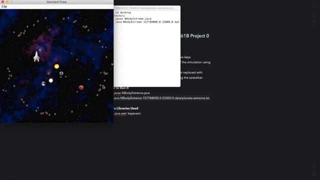 Gravitational Field Simulation Using Java CS61b GoldPoints Submission смотреть онлайн